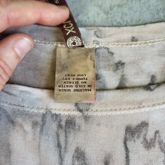 SOLD XCVI Tie Dye Relaxed Fit Short Sleeve Top - Picture 5 of 11